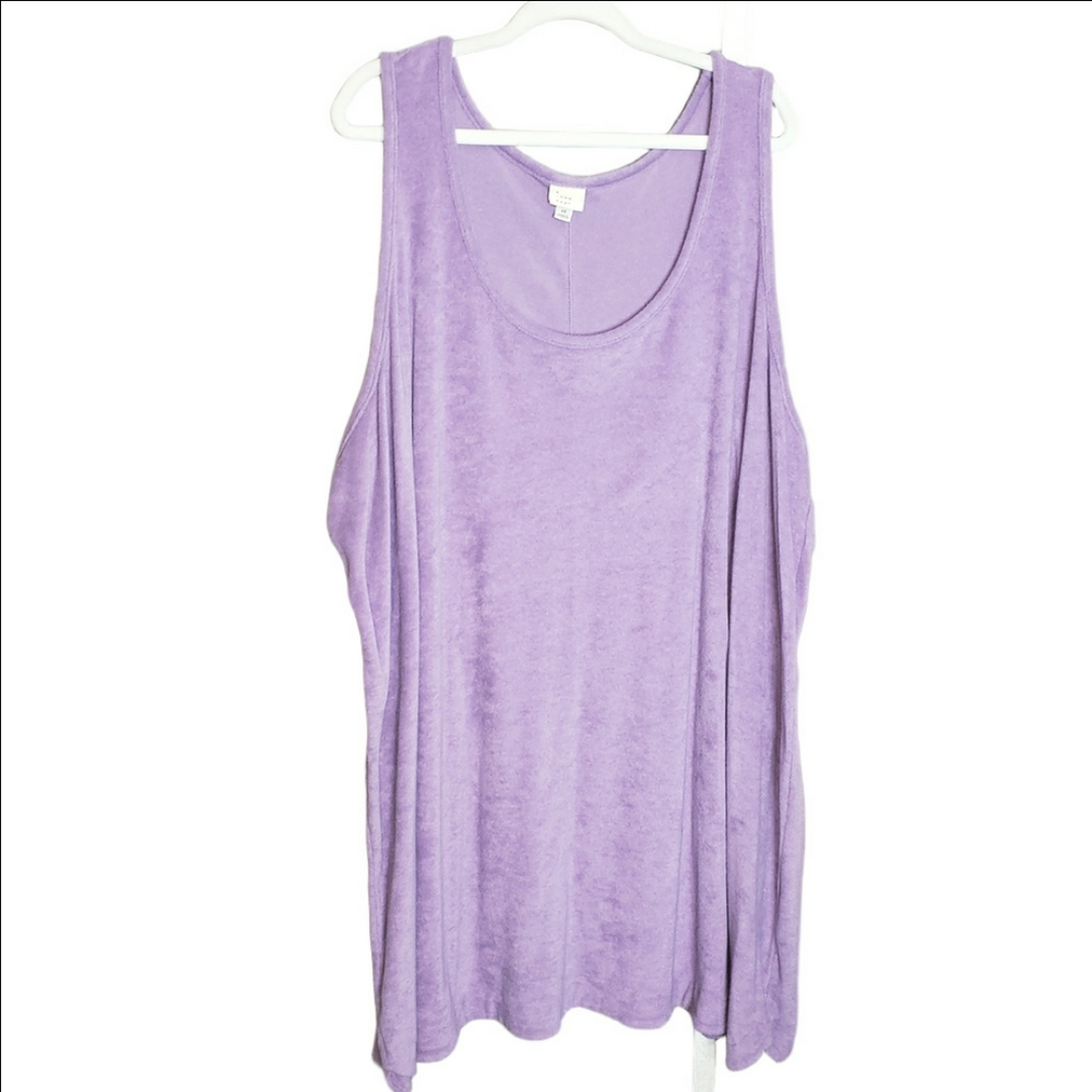 a new day 4X Coverup Terry Cloth Purple